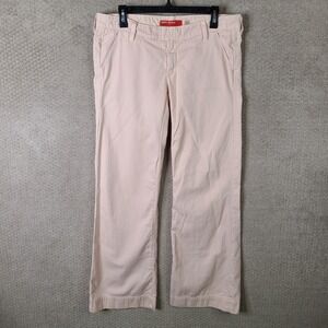 Big‎ Star Pants Womens 32R Pink Coy Wide Leg Chino Flat Front Cotton USA